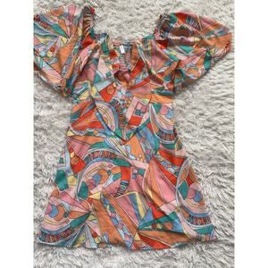 Dokotoo Women’s Sz. M Abstract Design Mini Dress. Pretty, Great Shape